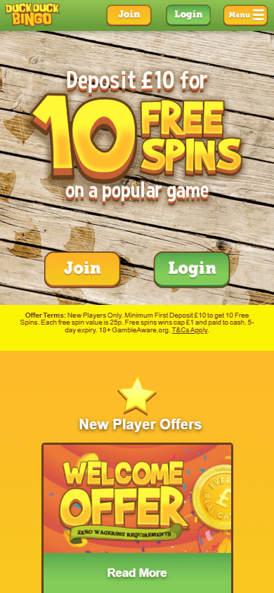 Duck Duck Bingo Casino Mobile screenshot
